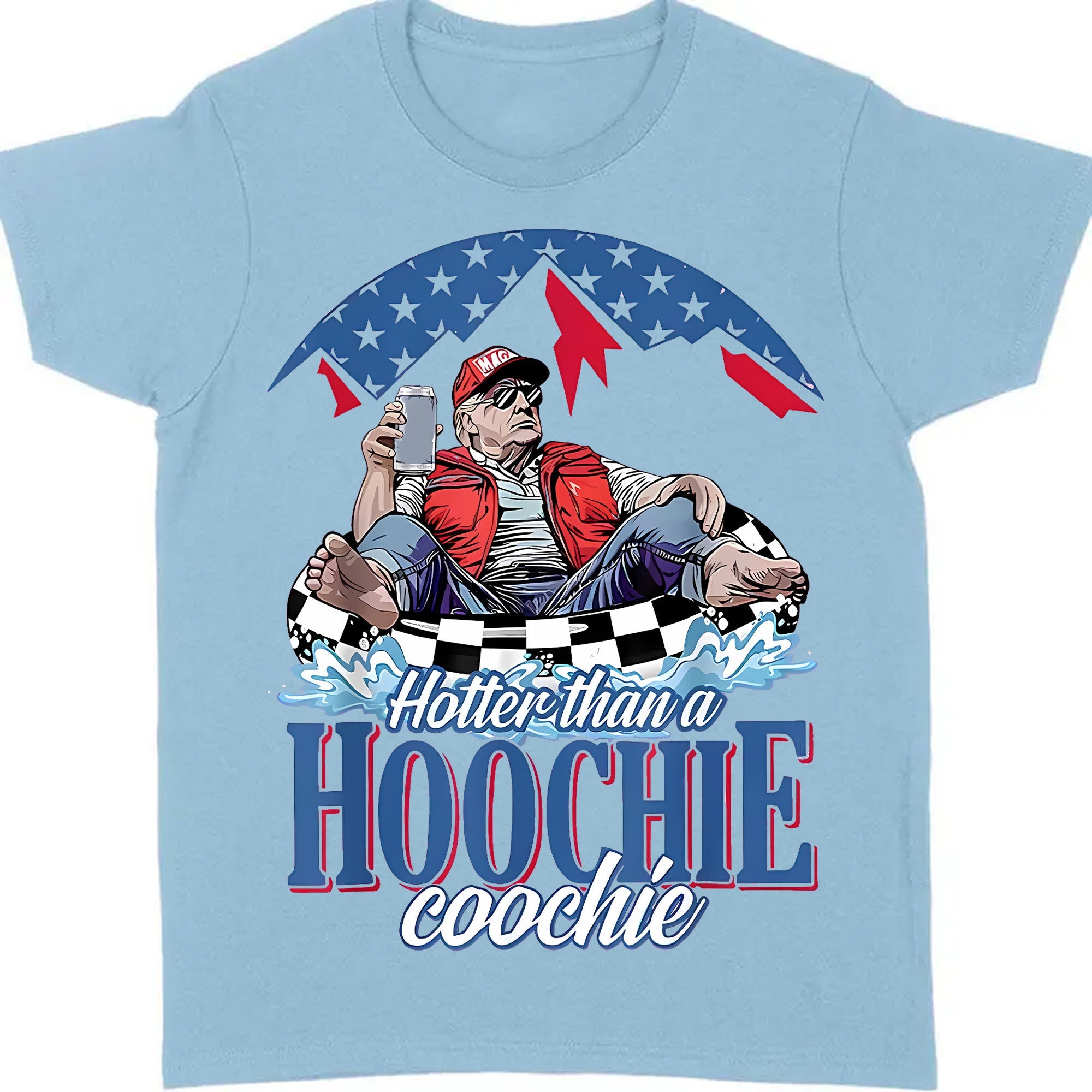 Hotter Than A Hoochie Trump Coochie Shirt | President Trump Summer Vibes T-Shirt | Patriotic Gift For Trump Supporters 682566 - GOP