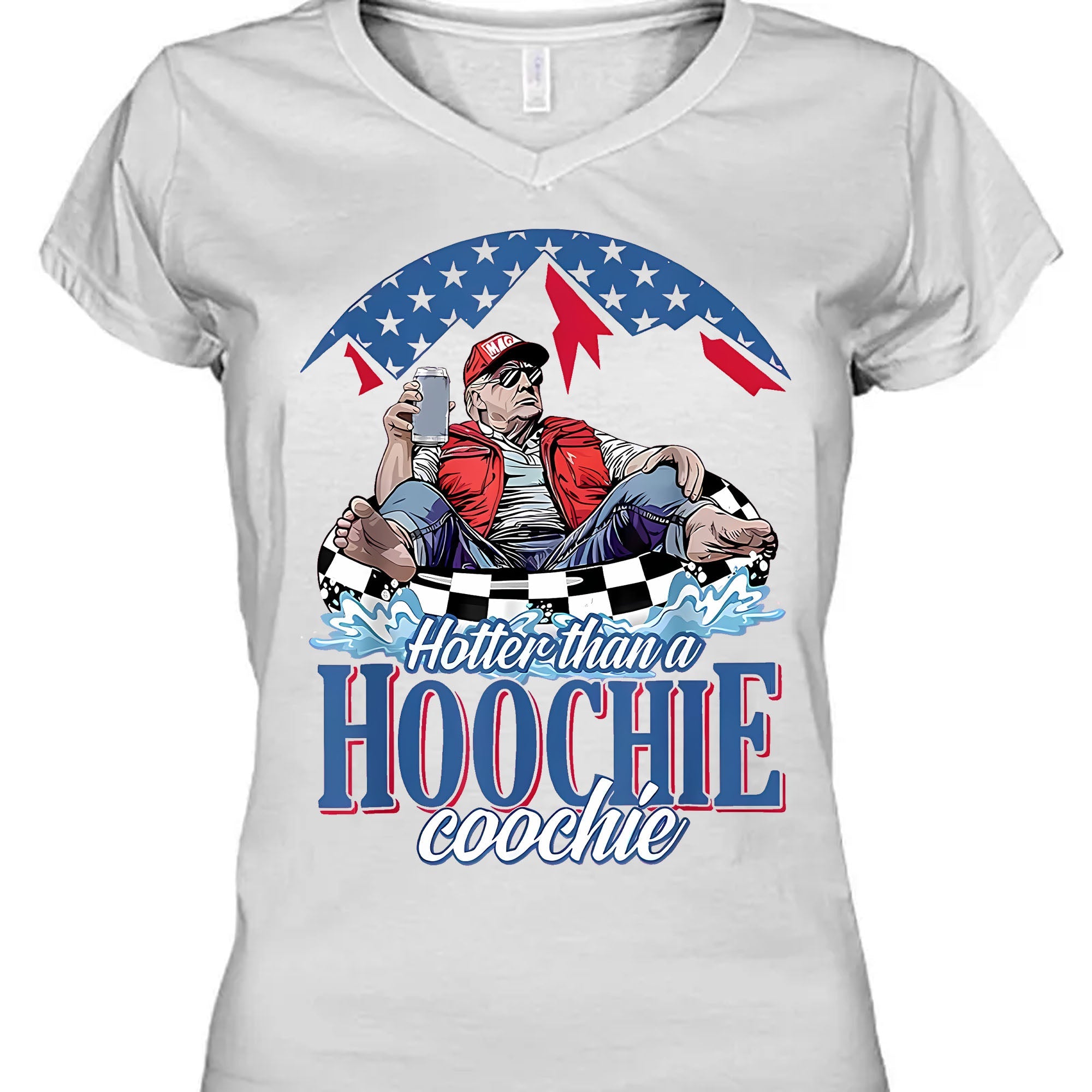 Hotter Than A Hoochie Trump Coochie Shirt | President Trump Summer Vibes T-Shirt | Patriotic Gift For Trump Supporters 682566 - GOP