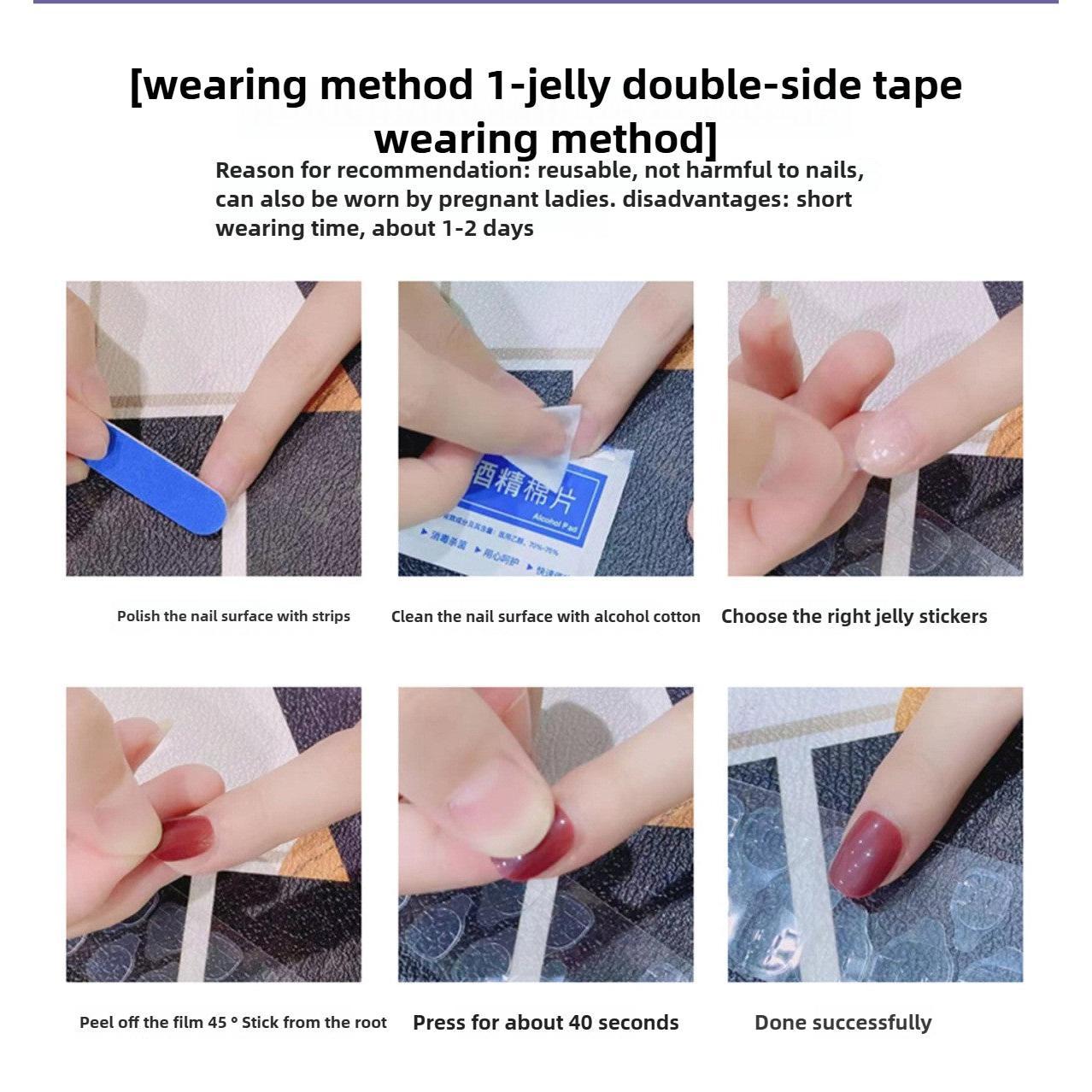 1053- Handmade press on nails fake nails removable Handmade Drawing Nails