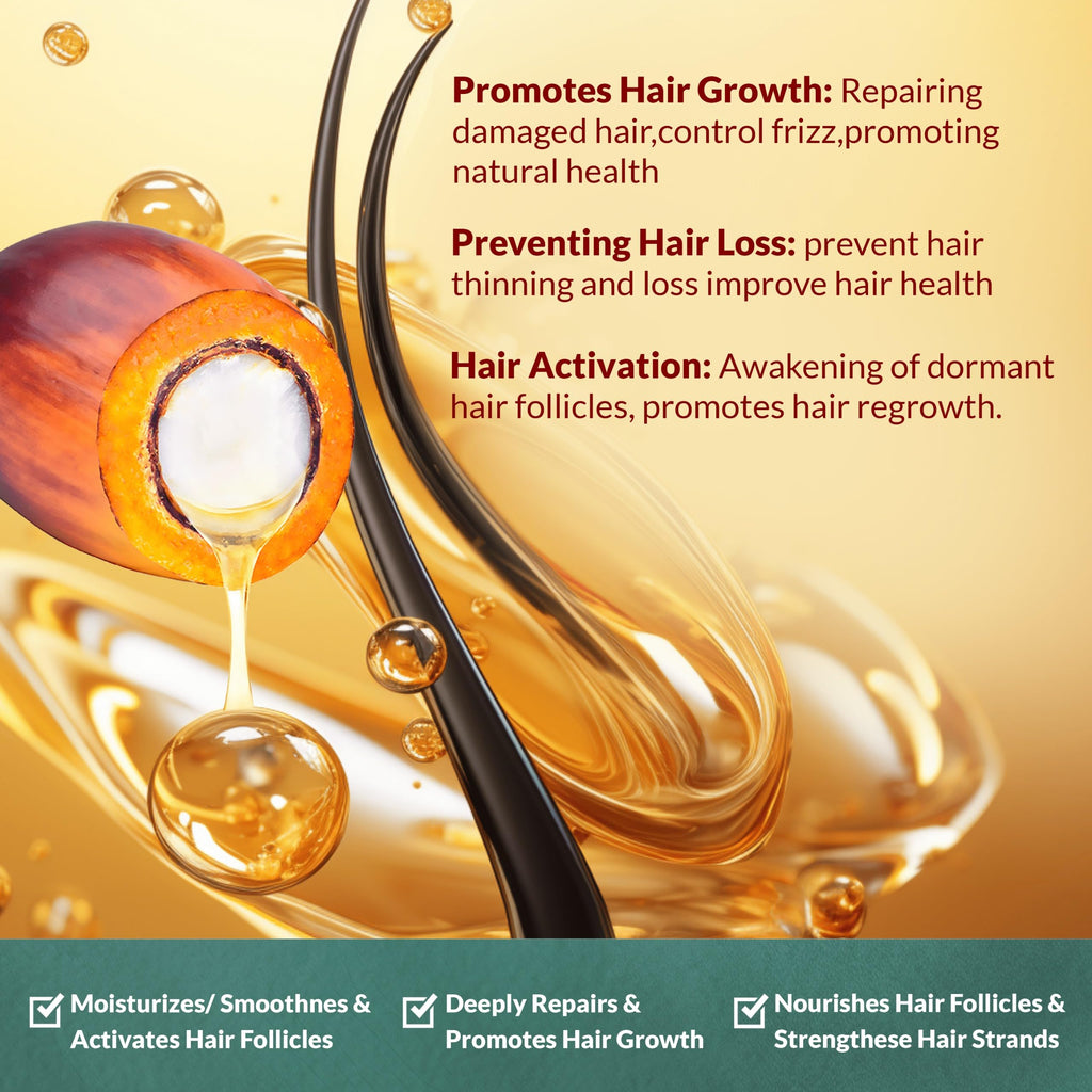 100% Natural Raw Organic Batana Oil Sulfate-Free Complete Hair Growth , Anti-Hair Loss & Repair System Kit – Shampoo, Conditioner, Hair Mask, & Leave-In Spray | Thickness & Prevents Loss for Men Women