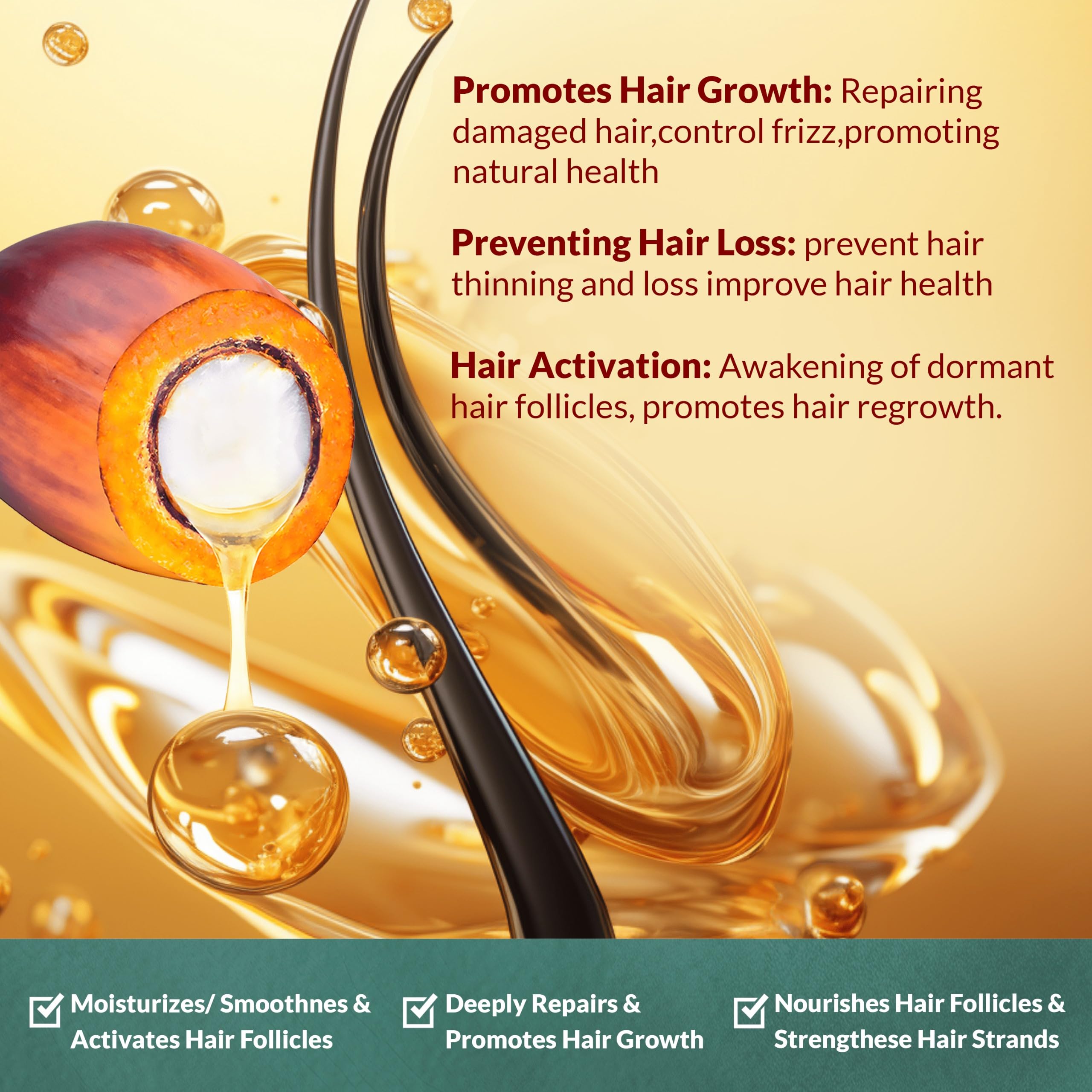 100% Natural Raw Organic Batana Oil Sulfate-Free Complete Hair Growth , Anti-Hair Loss & Repair System Kit – Shampoo, Conditioner, Hair Mask, & Leave-In Spray | Thickness & Prevents Loss for Men Women