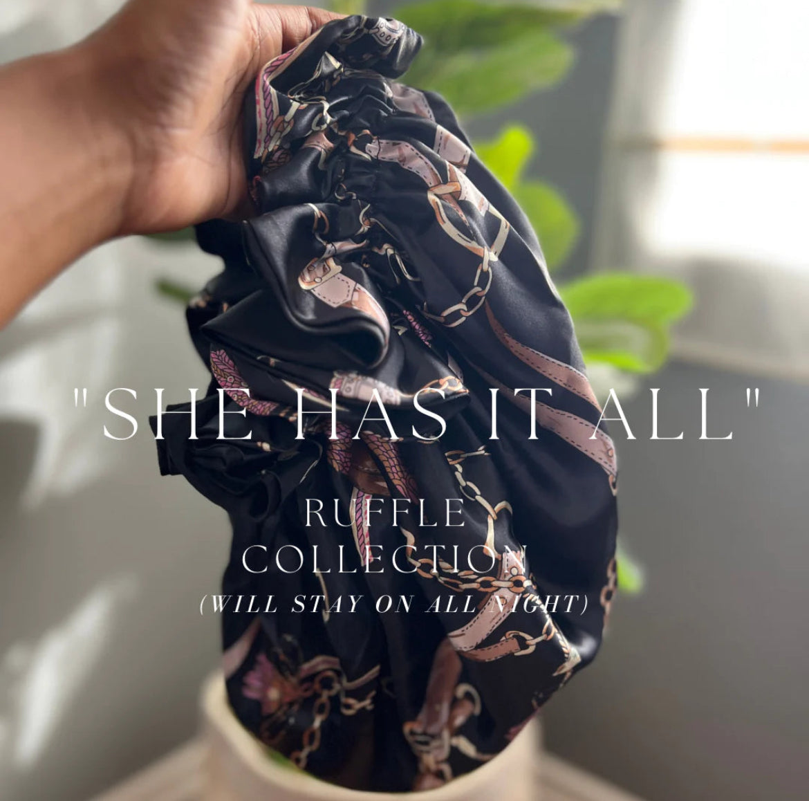 Good Vibes Only All Satin Bonnet