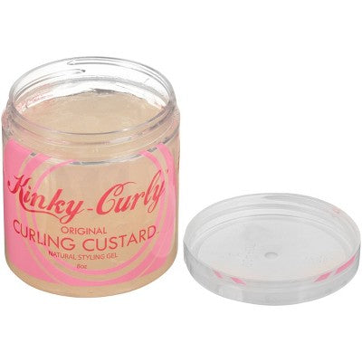Kinky-Curly Original Curling Custard Natural Hair Styling Gel 8oz - Imperfect Container