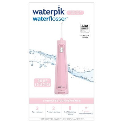 Waterpik Cordless Revive Water Flosser Blush Pink - Imperfect Box