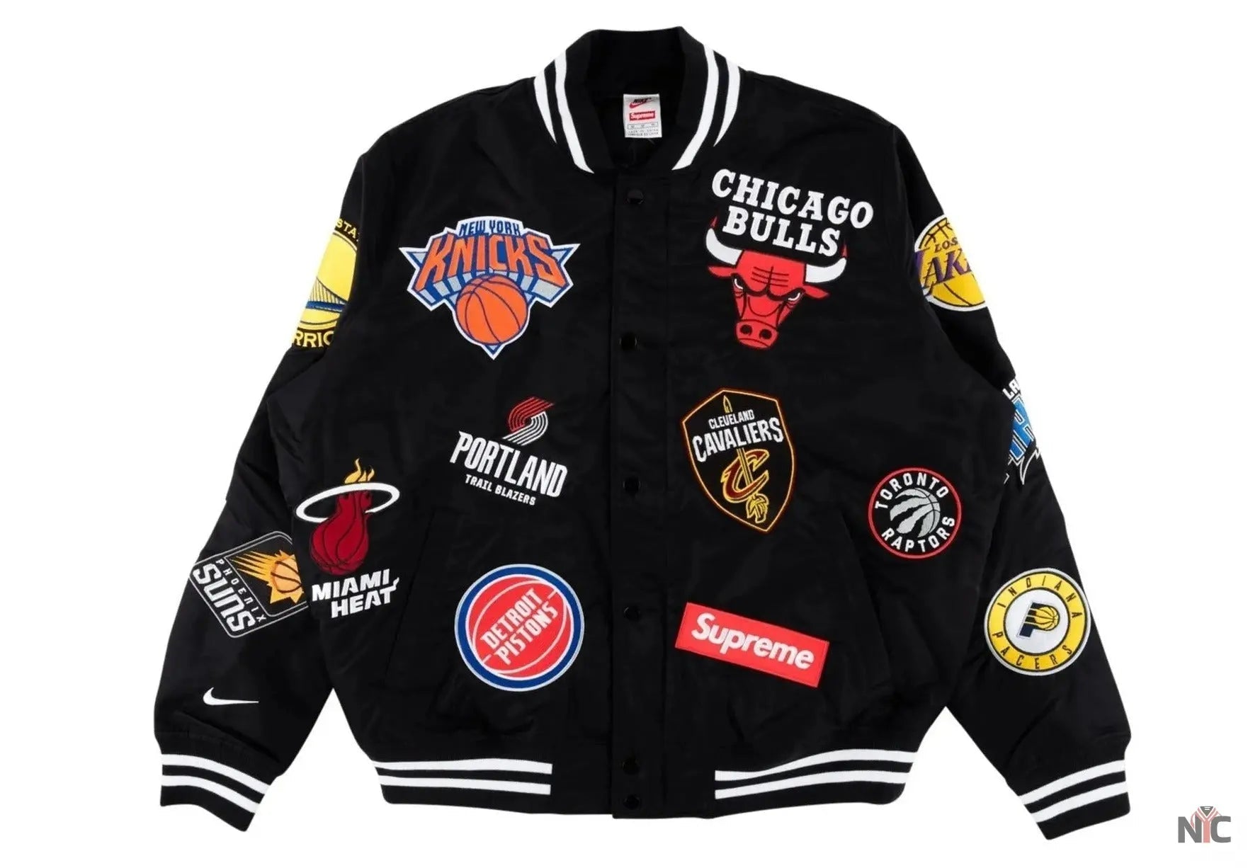 Supreme X Nike NBA Teams Logo Varsity Jacket