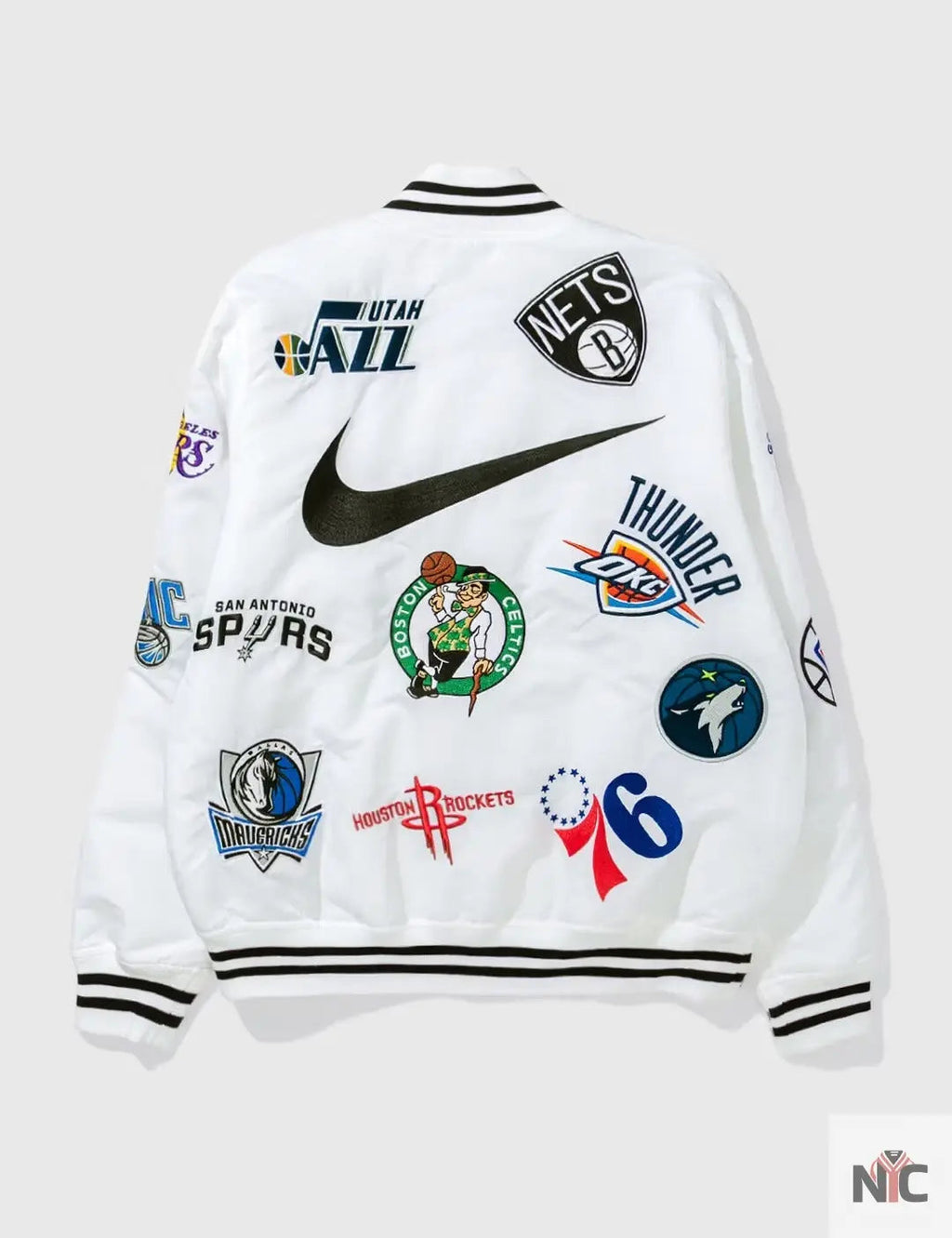 Supreme X Nike NBA Teams Logo Varsity Jacket